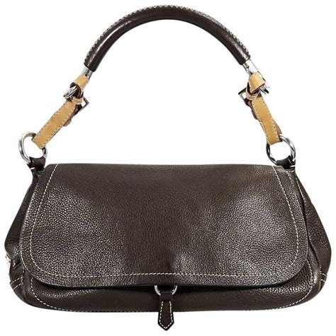 vintage prada bag brown|prada black shoulder bag vintage.